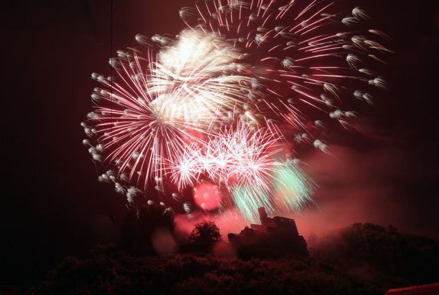 Feuerwerk HardenbergBurgturnier2014