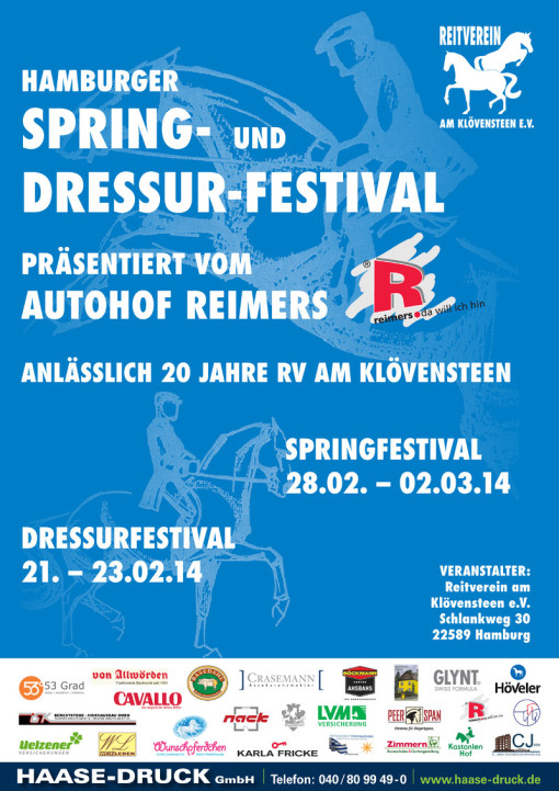 Plakat Dressur Springfestival HamburgSuelldorf